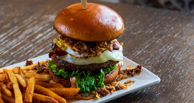 photo of a burger