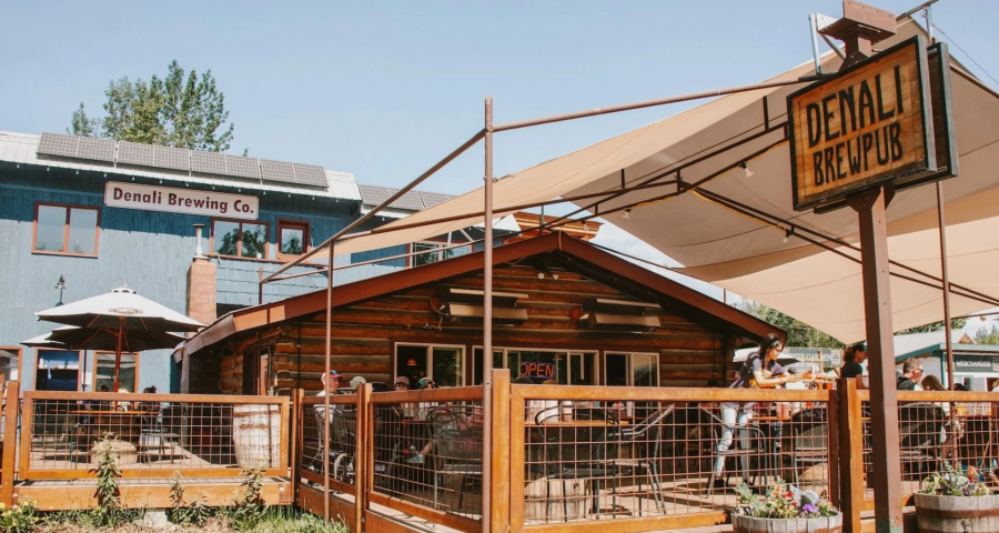 exterior of denali brewpub