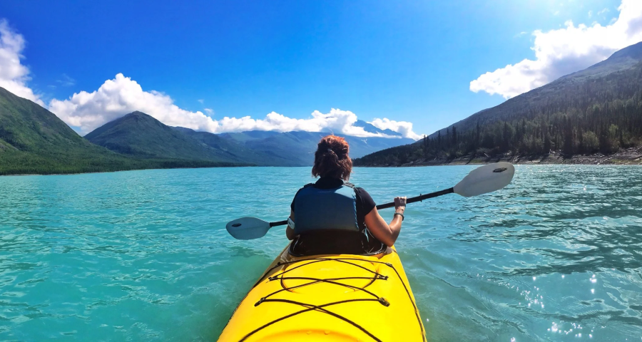 person in kayak