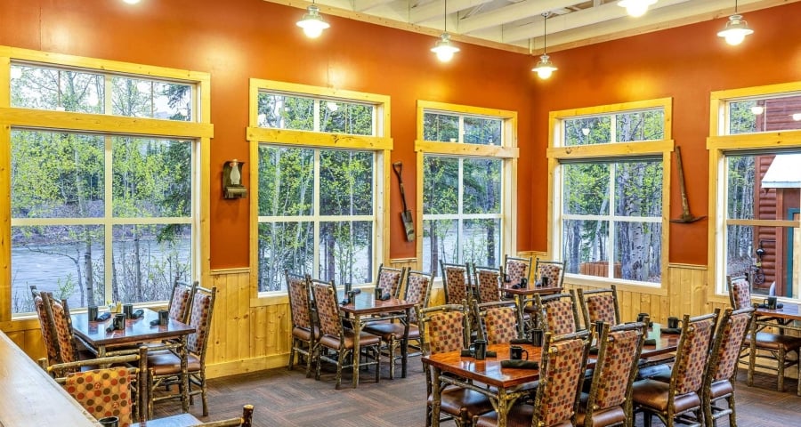 interior of gold rush restaurant