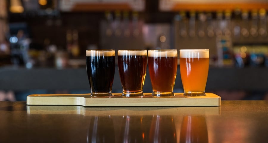 flight of beer