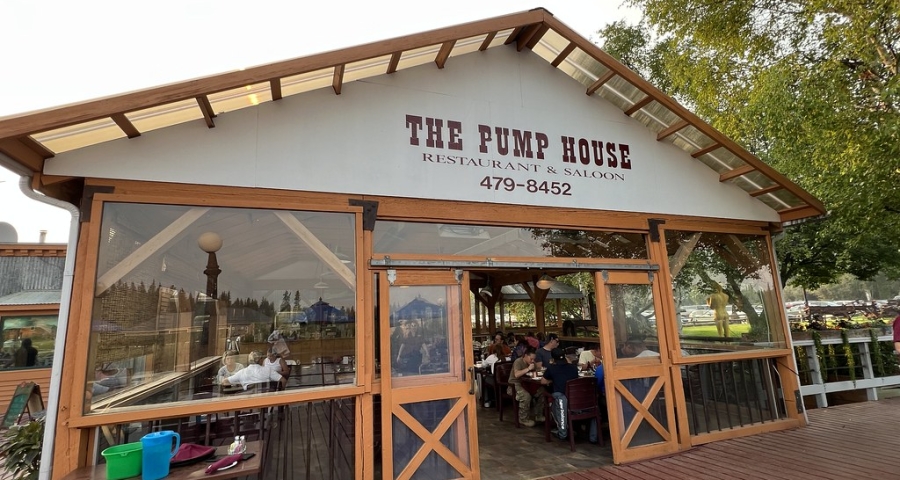 exterior of the pump house