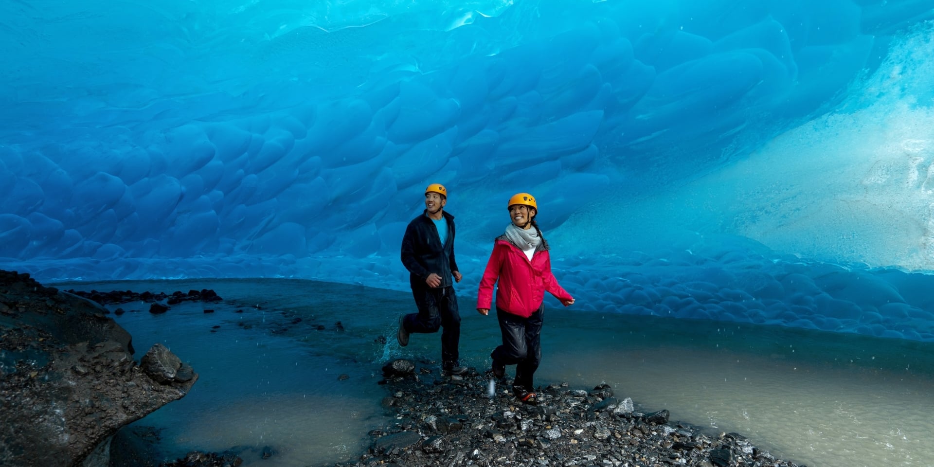 couple exploring Alaska